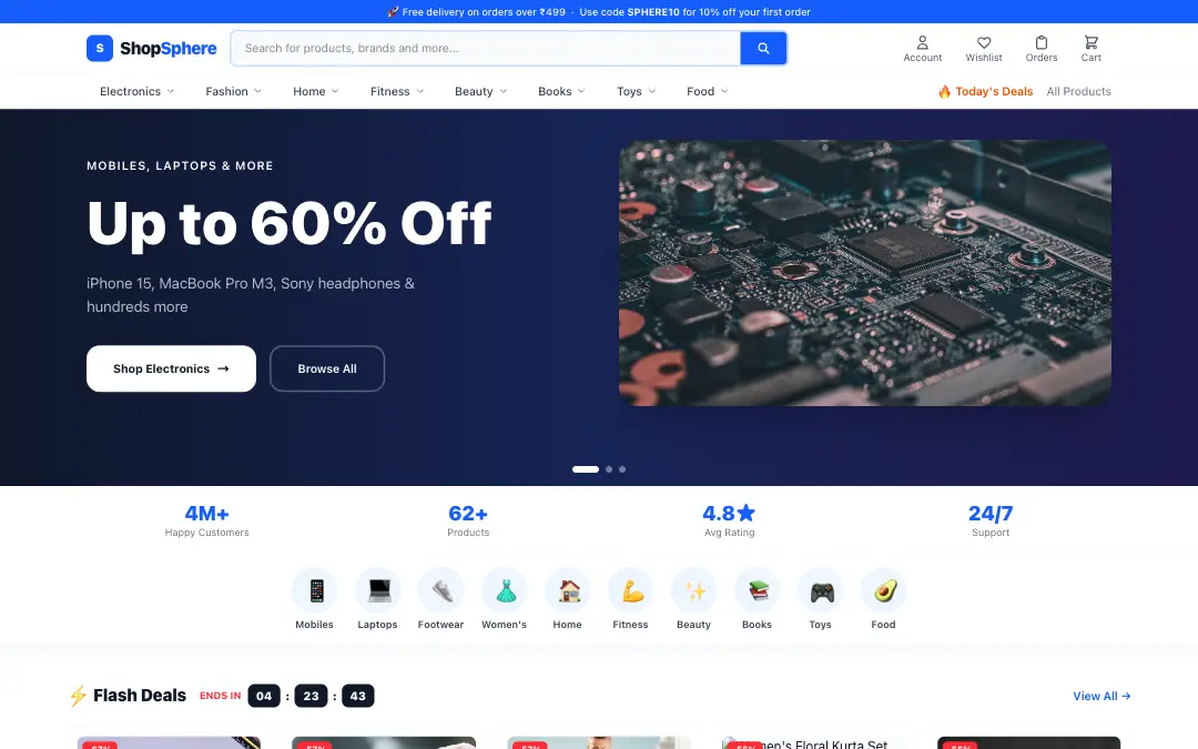 Ecommerce App screenshot